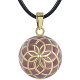 bola de grossesse fleur de vie avec cordon