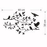 Stickers Arbre de Vie avec Oiseaux dimensions