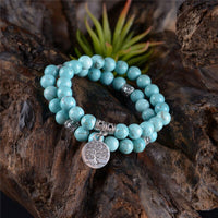 Thumbnail for Bracelet Arbre de Vie <br> Turquoise Double