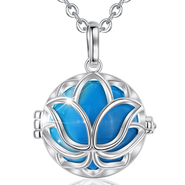 Bola de Grossesse Fleur de Lotus bleu