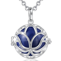 Thumbnail for Bola de Grossesse Fleur de Lotus bleu indigo