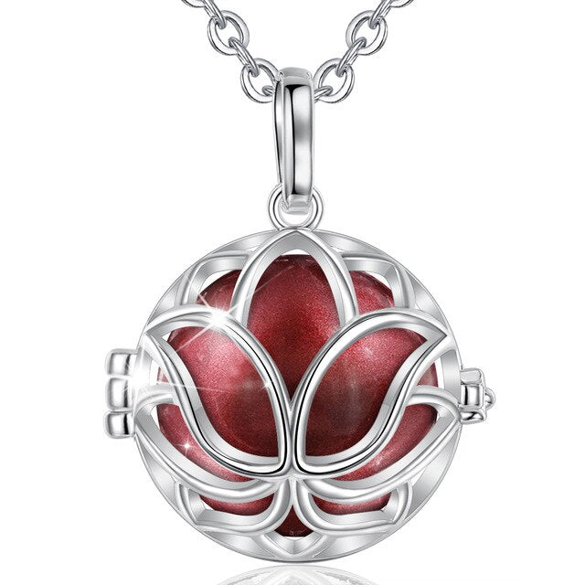 Bola de Grossesse Fleur de Lotus rouge rubis