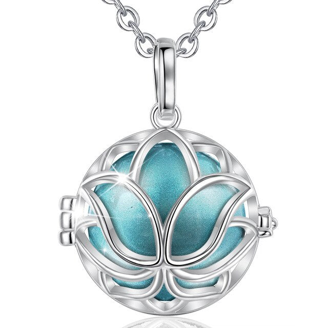 Bola de Grossesse Fleur de Lotus turquoise