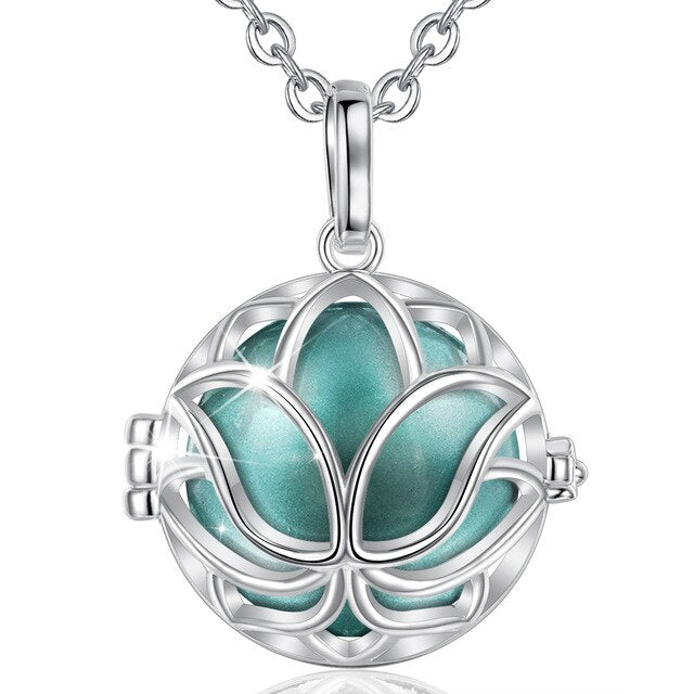 Bola de Grossesse Fleur de Lotus turquoise 2