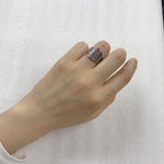 Bague Fleur de Vie <br> Incrusté