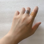 Bague Fleur de Vie <br> Incrusté