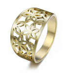 Bague Fleur de Vie <br> Incrusté