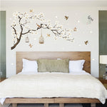 stickers arbre de vie blanc pour chambre bébé