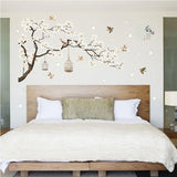 stickers arbre de vie blanc pour chambre bébé