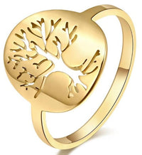 Thumbnail for Bague Arbre de Vie Dorée