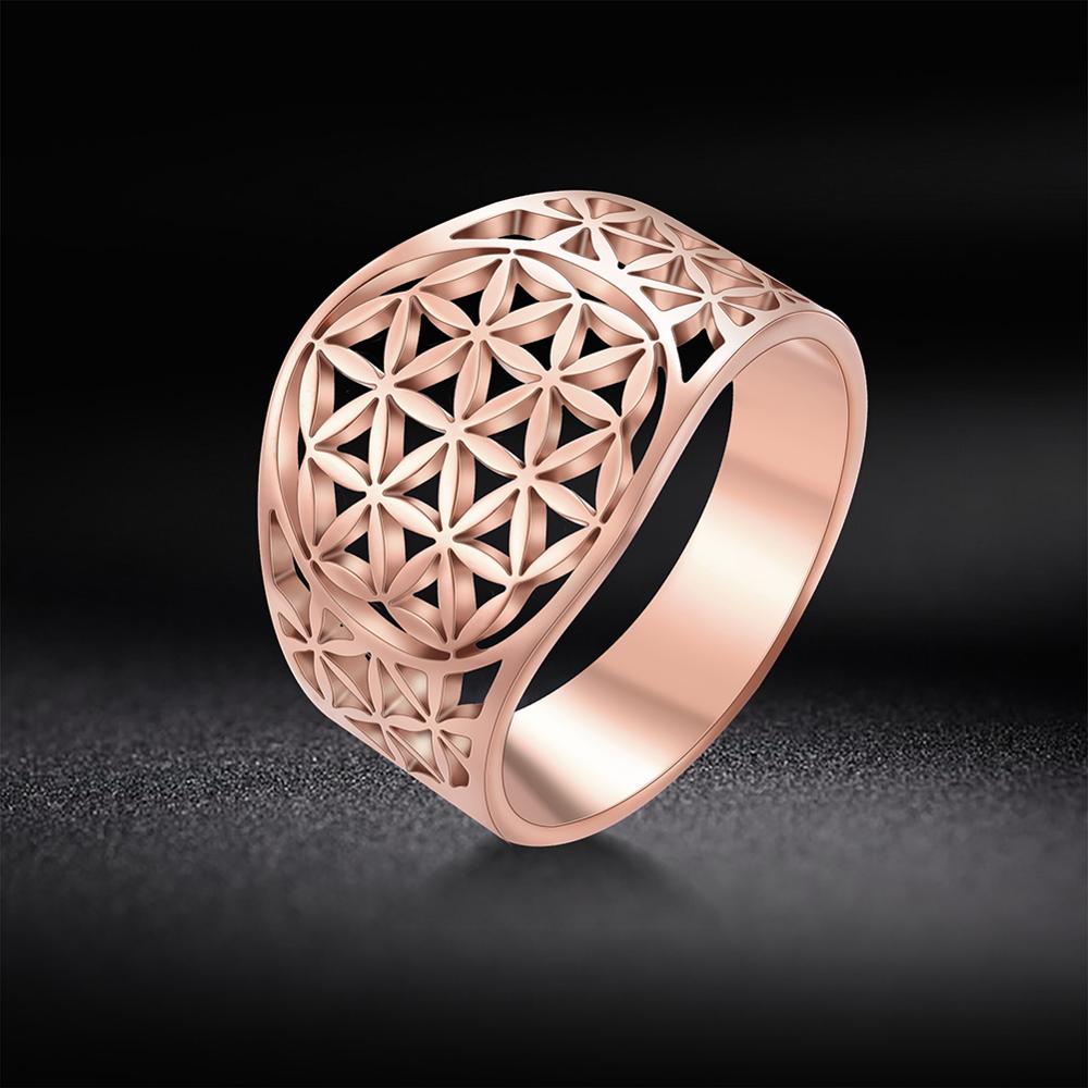 fleur de vie sous forme de bague