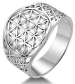 bague argent fleur de vie