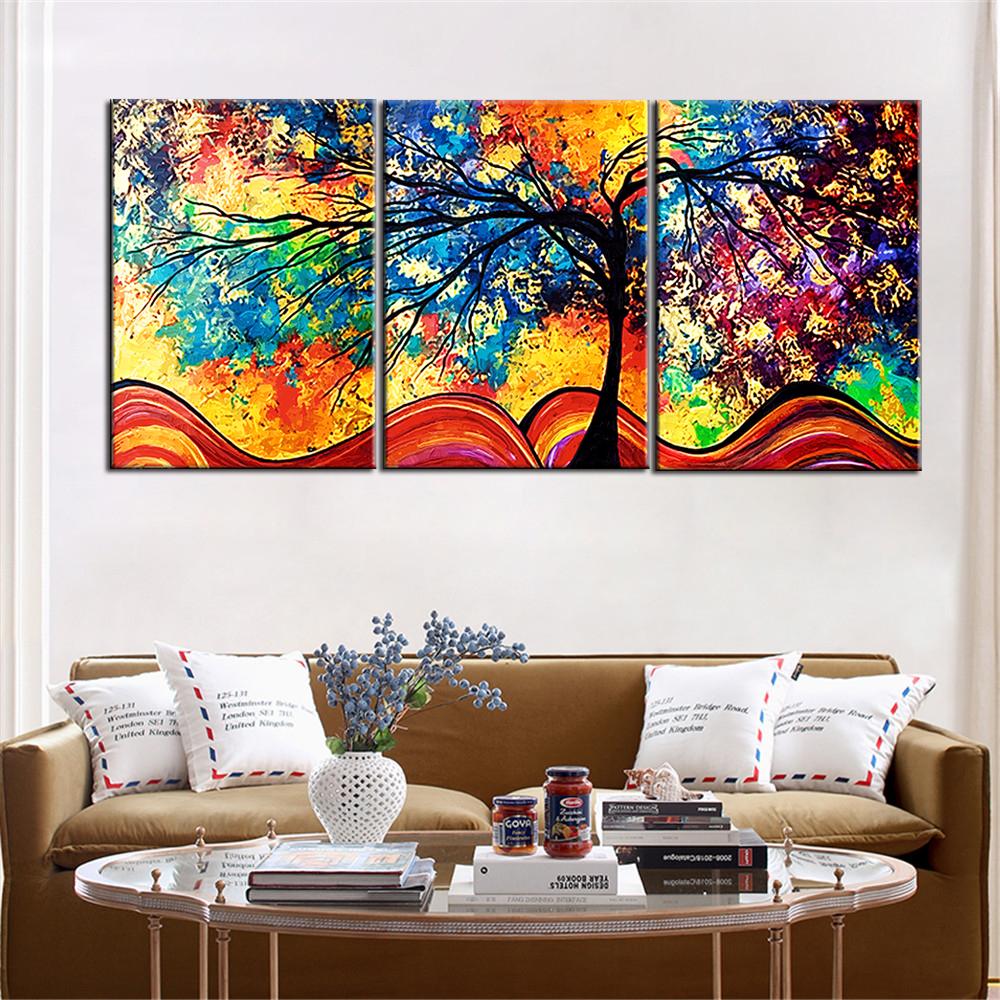 Tableau Arbre de Vie Plusieurs Couleurs