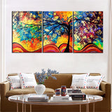 Tableau Arbre de Vie Plusieurs Couleurs