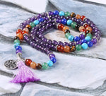 Bijoux Mala 108 Perles améthyste