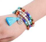 Bracelet Mala avec 108 Perles Tibetain