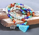 Bracelet Mala avec 108 Perles Tibetain