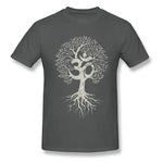 T-shirt Arbre de Vie Gris et Blanc