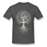 T-shirt Arbre de Vie Gris et Blanc