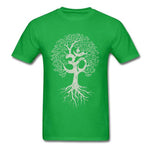 T-shirt Arbre de Vie Vert et Blanc