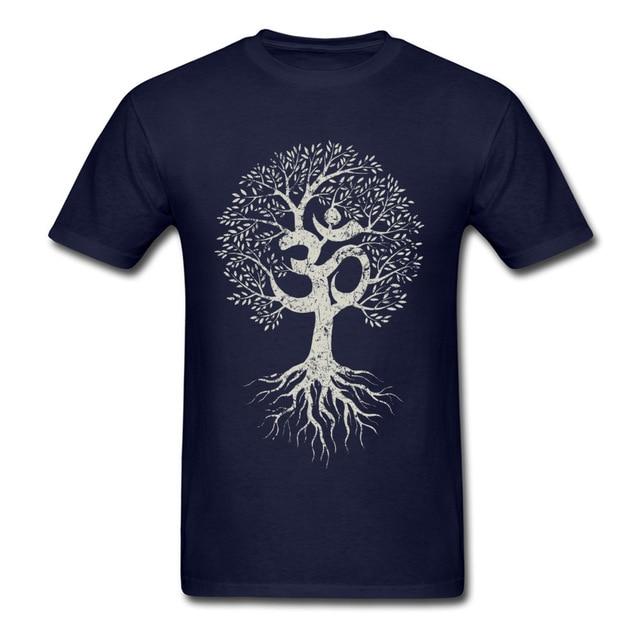 T-shirt Arbre de Vie Bleu et Blanc