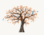 Décoration murale Arbre de Vie Automne